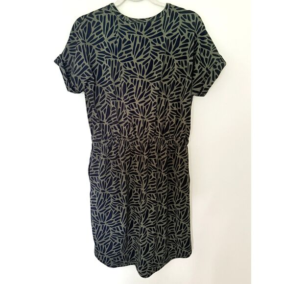 Banana Republic Knit T-Shirt Dress Stretchy Elastic Waist Pockets Casual Sz S - Picture 3 of 9